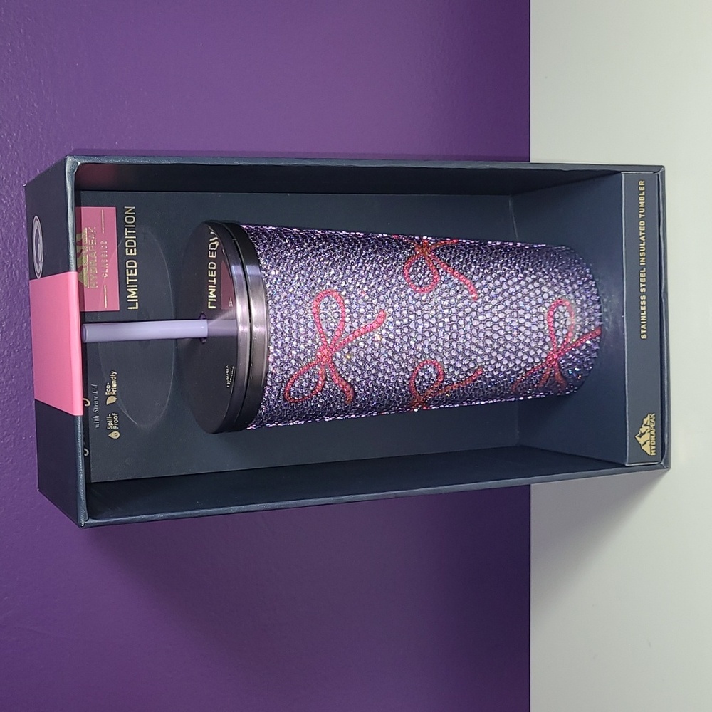 HYDRAPEAK CLASSIC JOURNEY 25OZ LIMITED EDITION PINK RHINESTONE BLING TUMBLE. NNT - Picture 3 of 5